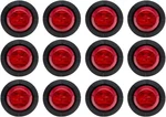 12 Pcs Tmh 1-1/4 Inch Mount Red Lens & Led Clearance Markers, Side. Fixed Price $28.88.