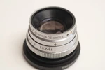 Rare 91MM F/4.5 Bausch And Lomb Zeiss Tessar Ic Brass Lens With M42 Adpater. Fixed Price $94.00.