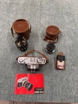 Aires 35-V Rangefinder Camera Kit Tele-coral 10CM F/3.5 Lens And Accessories. Fixed Price $325.00.