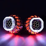 Yufanya 2.5INCH Honeycomb Projector Lens With White&red Square. Fixed Price $131.63.