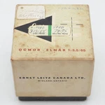 Leica Leitz Ocmor 65MM F3.5 Elmar Lens Empty Box Only Vintage 1965. Fixed Price $74.99.