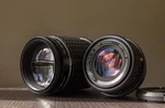 Pentax Lens For Canon --- 50MM F1.7 And 135MM F2.5 Ef Adapter Included. Fixed Price $85.00.