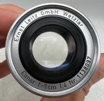 Ernst Leitz Leica Collapsible Elmar 9CM 90MM F4 Mount Camera Lens. Fixed Price $177.99.