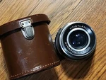 * Voigtlander Dynaron 100MM F/4.5 Telephoto Lens With Case Germany. Fixed Price $69.99.