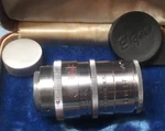 Vintage Elgeet Cine-tel 1-1/2" F:3.5 Telephoto Movie Camera Lens W/ Caps. Fixed Price $30.00.