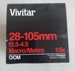 Vivitar 28-105MM/F3.5-4.5 Macro 1:5X Lens For Olympus Pre-owned. Fixed Price $75.00.
