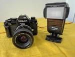 Fa Manual Focus Slr Camera W/nikon Nikkor Zoom 35-70MM 1:3.3 4.5 Ai-s Lens. Fixed Price $238.00.