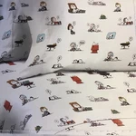 Peanuts Berkshire Snoopy , Charlie Brown & Friends Take Nap Full Sheets Set.. Fixed Price $34.00.