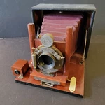 Antique Manhattan Optical Co. Wizard Camera 1901. Fixed Price $238.00.