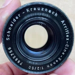Schneider Kreuznach Arri Cine Xenon 1:2/50MM St +M4/3 Adapter+pl+focus Ring. Fixed Price $500.00.