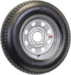 Ecustomrim Trailer Tire Silver Grey ST205/75D14 Load Lug 14X5.5 Wheel -. Fixed Price $205.15.