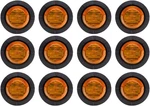 12 Pcs 1-1/4 Inch Mount Amber Lens & Led Clearance Markers, Side. Fixed Price $28.45.