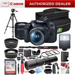 Canon T7 Eos Rebel Dslr Camera Ef-s 18-55MM Is Ii + 500MM Telephoto Lens Pro Kit. Fixed Price $649.00.