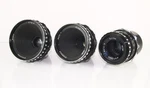 Soviet Lens Mir 11 (2/12.5) Vega 7(2/20) 9 (2,1/50) For Camera Krasnogorsk. Fixed Price $240.00.