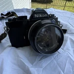 Nikon Vintage Slr Film Camera Black With Nikkor 50MM F/1.4 Lens Photography. Fixed Price $150.00.