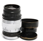 Leica 1.9/7.3CM Hektor Black/chrome Coated Glass With Hood And Caps. Fixed Price $2307.20.