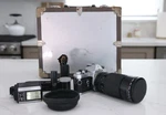 Pentax Asashi Mx Slr Film Camera With Tokina Lens, Winder, Vivitar Flash. Fixed Price $99.00.