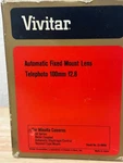 Vivitar Automatic Fixed Mount Telephoto 100MM F/2.8 Lens For Minolta Md. Fixed Price $35.00.