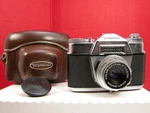 Working Voigtlander Bessamatic 35MM Camera W/color-skopar X 50MM F2.8 & Case. Fixed Price $99.99.