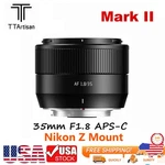 Ttartisan Af 35MM F1.8 Ii Aps-c Large Aperture Auto Focus Lens For Nikon Z Mount. Fixed Price $125.00.