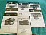 Lot Of Nikon Series Lens Instructions Manual 28MM 35MM 50MM 100MM And More. Fixed Price $33.00.