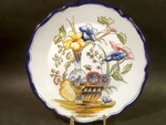 Antique Hand Painted French Faience Wall Plate By E. Georges Of Nevers. Fixed Price $185.00.