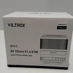 Viltrox 33MM F/1.4 For Fujifilm X-mount Auto Lens. Fixed Price $160.00.