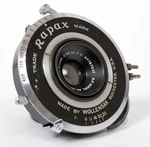 Goerz W. A. Dagor 3 5/8" 90MM F8 Lens In Factory Mounted Rapax Shutter #8524. Fixed Price $698.00.