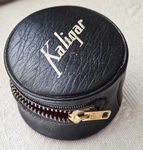 Vintage Kaligar Black Leather Camera Lens Case Zippered Pouch Japan Retro Vtg. Fixed Price $19.99.