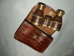 Antique Snake Skin Opera Theater Glasses & Case- C. F. Goerz Berlin C1900. Fixed Price $167.44.