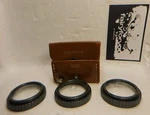 3 Vintage Polaroid Mounted Close-up Photography Lenses 7B-B-186 / Original Case. Fixed Price $128.16.