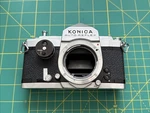 Konica Auto-reflex 35MM Slr Half/full-frame Body Only Untested. Fixed Price $139.00.