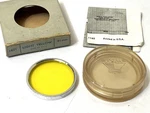 Argus 41MM Optical Glass Light Yellow Vintage Lens Filter With Case And Box. Fixed Price $9.99.
