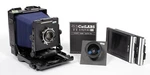 Toyo 45CF 4X5 Ultralight Camera W/ 135MM + 90MM Mc Lenses Holders Film #9497. Fixed Price $1980.00.