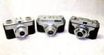 Three (3) Vintage Antique 1950'S 35MM Cameras.arette Ia, Iloca Quick-a,kalimar. Fixed Price $79.95.