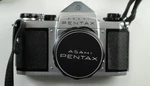 Asahi Pentax Sv W/ Super Takumar 55MM F 1.8, Capital Light Meter, Leather Case. Fixed Price $75.00.