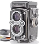 Rolleiflex 3.5B Type Tessar 75MM F/3.5 Tlr Camera W/filter Case EXC+5. Fixed Price $699.99.