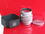 Rare Leica Ltm 5CM F:1.5 Summarit W/caps, Xoons Hood, E. Leitz Midland, Canada. Fixed Price $3295.00.