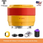 Ttartisan Af 35MM F1.8 Ii Auto Focus Lens Aps-c Sony E-mount A6000 ZV-E10 Orange. Fixed Price $140.00.