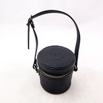 Vintage Petri Camera Lens Case Small Smooth Black Leather Zipper Top With Strap. Fixed Price $13.49.