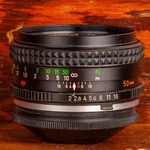 Minolta Rokkor X 50MM 2.0 Md Mount Standard Prime Lens Tested Working. Fixed Price $10.00.