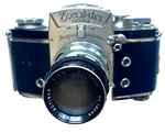 Vintage German Exakta Vxiia Slr Film Camera With Aetna Actinar 135MM Lens. Fixed Price $319.99.
