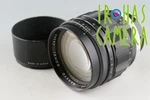 Sankyo Kohki Komura 85MM F/1.4 Lens Fd Mount #49714 E6. Fixed Price $462.00.