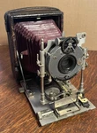 Antique Cameo Folding Camera Red Bellows Cp Goerz Lens Dagor F=120 Series Iii. Fixed Price $99.99.
