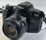 Minolta Maxxum 400SI 35MM Slr Film Camera With 35-70MM Af Zoom Lens Tested Works. Fixed Price $39.99.