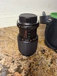 Makinon Mc Zoom Lens 80-200MM F/4.5 Vintage Camera With Case. Fixed Price $24.00.