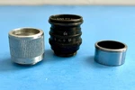 Bolex H8 - Wollensak 35MM F/3.5 Cine Mount + Hood & Extender. Fixed Price $50.00.
