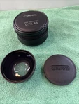 Canon 46MM Wide Converter Lens Attachment 0.7 X 46, W/case. Fixed Price $26.00.