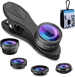 Miao Lab 5 In 1 Phone Camera Lens Kit -0.63X Wide Angle. Fixed Price $36.07.