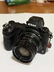 Lens Only Yashica 45MM F/1.7 Electro 35ADAPTED Modified For Nikon Z Mount. Fixed Price $165.00.